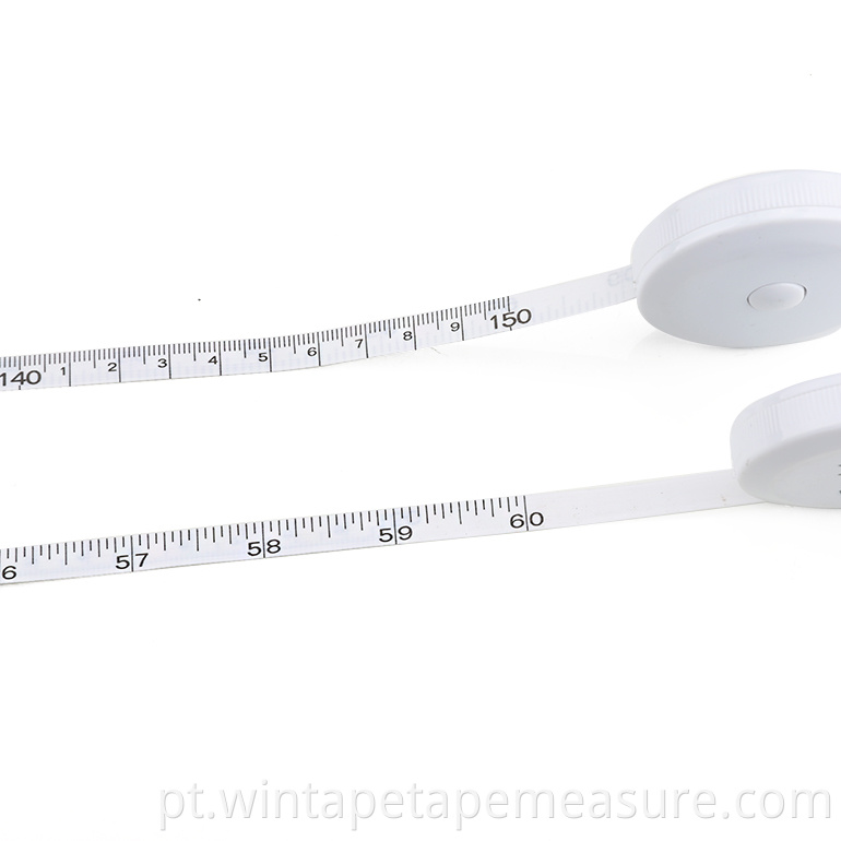 Mini fita métrica com logotipo e régua de plástico de escala curta personalizada para atacado CM polegadas